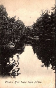 Boston Massachusetts Ma Postcard - Charles River below Echo Bridge - 1908