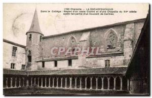 Old Postcard Charente La Rochefoucauld In the College Remains of & # 39un Lar...