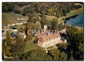 Modern Postcard Abbey Mortemer in Foret de Lyons (Eure) Aerial view