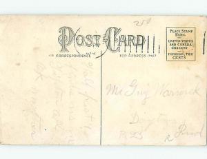 Divided-Back PENNANT POSTCARD Tipton Indiana IN HM5366