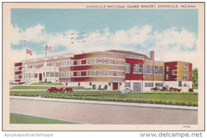 Indiana Evansville National Guard Armory 1946