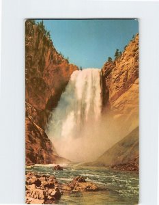 Postcard The Lower (Great) Falls Of The Yellowstone, Wyoming