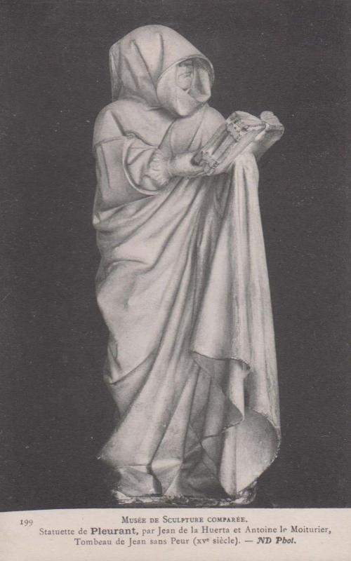 Pluerant Statue Jean De La Huerta Sculpture Museum Antique Postcard