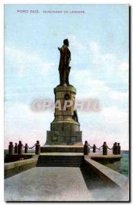 Postcard Ancient Egypt Egypt Port Said Ferdinand de Lesseps