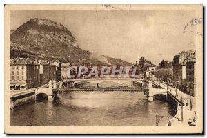 Old Postcard Grenoble Isere and the Quays