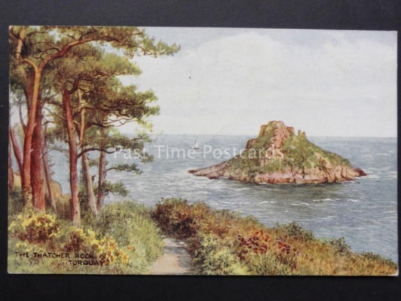 Devon: The Thatcher Rock, Torquay - Old Postcard by J.Salmon No.4258