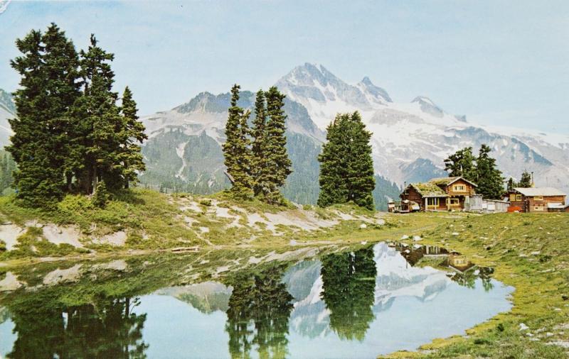 Diamond Head Chalet Garibaldi Park BC British Columbia Vintage Postcard D32