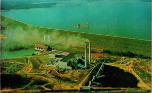 Vtg South Carolina Lake Murray Saluda Dam Mcmeekin Generating Station Postcard