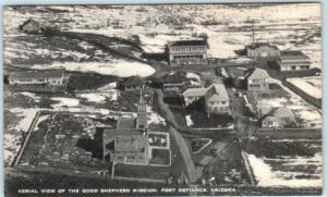 FORT DEFIANCE, Arizona  AZ  Aerial GOOD SHEPHERD MISSION Apache County Postcard