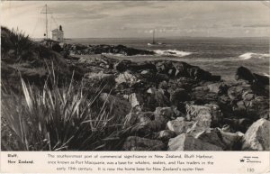 PC NEW ZEALAND, BLUFF HARBOUR, Vintage REAL PHOTO Postcard (B41446)