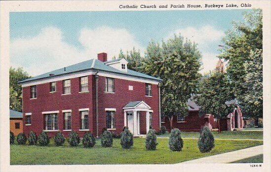 Catholic Church And Parish House Buckeye Lake Ohio