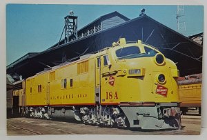 Milwaukee Road 18A Railroad Train Oversize Vintage Postcard