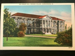 Vintage Postcard>1930-1945>Madison College>Senior Hall>Harrisonburg>Va.