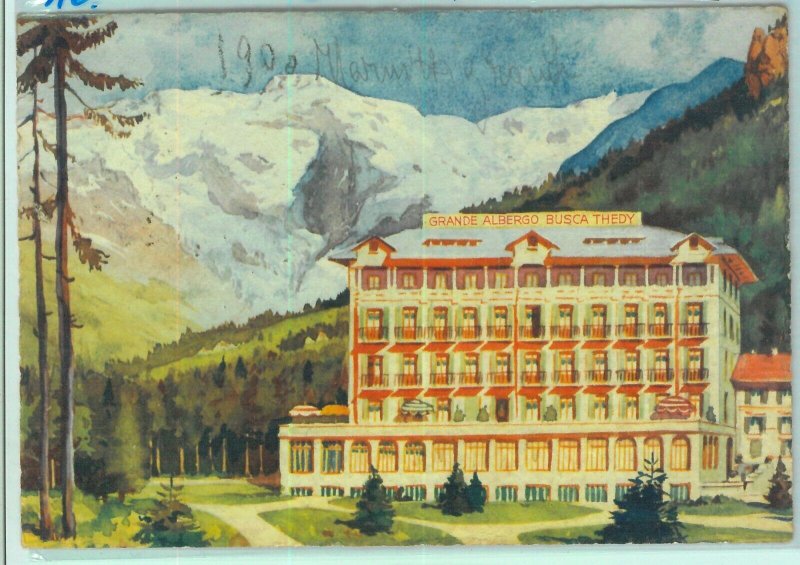 9485 - vintage POSTCARD - AOSTA province - GRESSONEY hotel looking for Thedy -