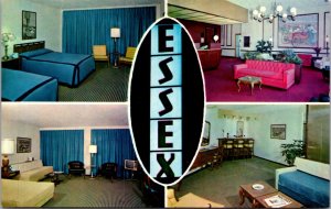 Postcard The Essex House Motel 421 North Pennsylvania St Indianapolis, Indiana