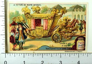 1880's Historic Vehicles Scenes Lovely Liebig Victorian 6 Trade Card Set K55 