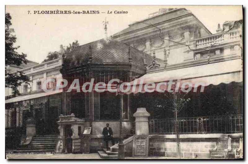 Old Postcard Plombieres les Bains Casino