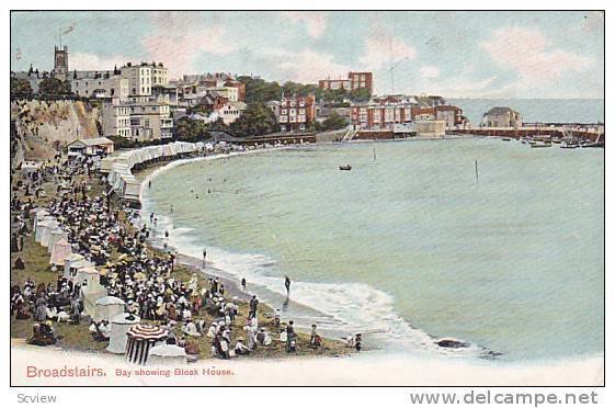 Bay Showing Bleak House, Broadstairs, Kent, England, UK, 1900-1910s