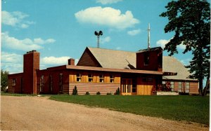 Calvary Lutheran Church, Antigo, Wisconsin, postcard, 3-D, natural colo postcard