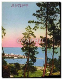 Postcard Old Sainte Maxime Harbor View