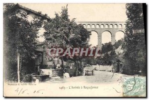 Old Postcard The Arrival in Roquefavour