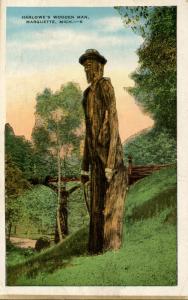 MI - Marquette. Harlowe's Wooden Man