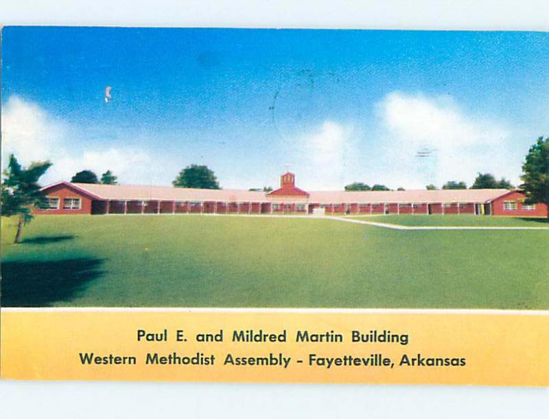 1950's WESTERN METHODIST ASSEMBLY CHURCH Fayetteville Arkansas AR Q3740