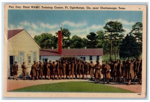 c1940 Pay Day Third WAAC Training Center Chattanooga Tennessee Vintage Postcard