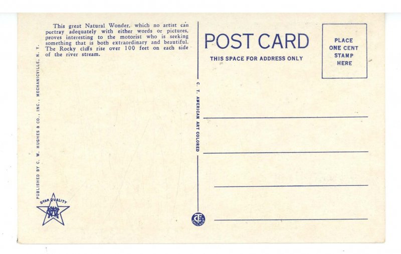 NY - Ausable Chasm. Sentinel & Cathedral Rock