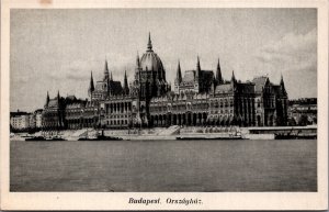 Hungary Budapest Parliament Vintage Postcard C100