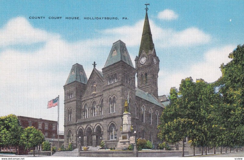 HOLLIDAYSBURG, Pennsylvania, 1930-1940s; County Court House