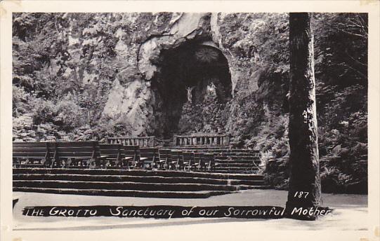 Oregon Portland The Grotto Sanctuary Of Our Sorrowful Mother Real Photo