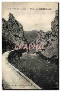 Old Postcard Valley of & # 39Aude Defile Pierre Lys