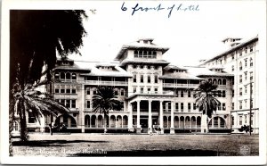RPPC View of Moana Hotel, Honolulu HI Vintage Postcard W58