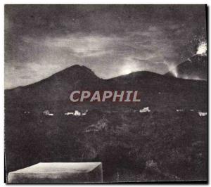 Postcard Old Volcano Il Vesuvio di notte 1905