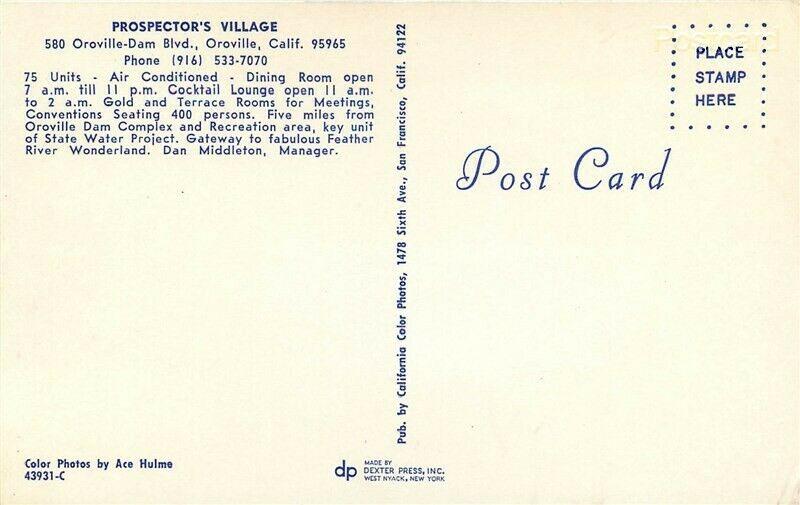 CA, Oroville, California, Prospector's Village, Multi View, Dexter Press 43931-C