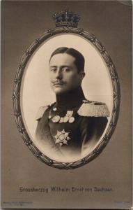 William Ernest, Grand Duke of Saxe-Weimar-Eisenach WWI Vintage Postcard R08