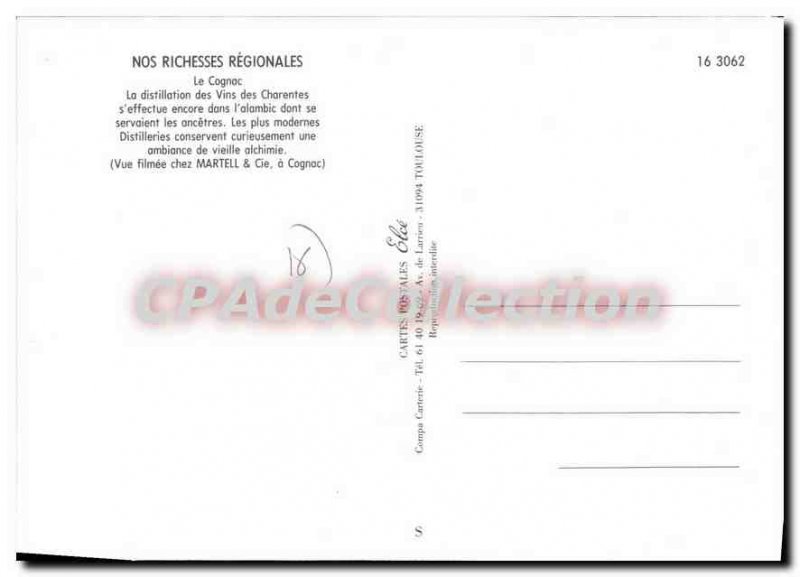 Old Postcard Our Resources Regionales Cognac The Charentes Wine distillation ...
