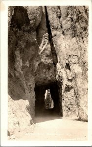 RPPC Needles Road, Black Hills SD Vintage Postcard D29