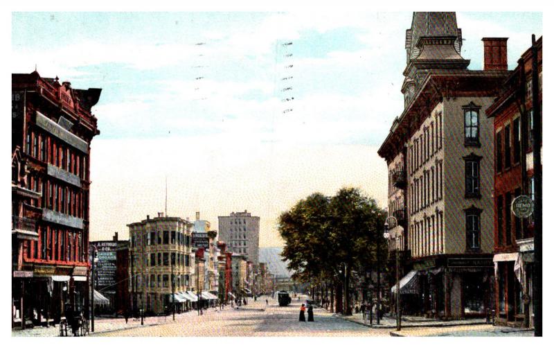 New York  Utica , Genesee Street and Butterfield Hotel