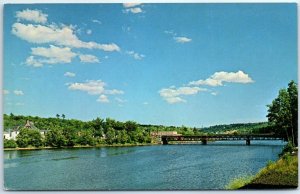 Postcard - A view of the Bridge over the La Have River at Bridgewater, Canada