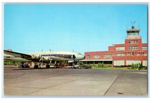 c1960's Municipal Airport Airplane Scene Stanford Field Louisville KY Postcard