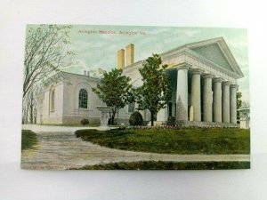 Arlington Mansion Arlington VA Building Scene Street View Vintage Postcard