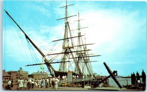 M-62604 Sightseers boarding the historic Constitution Charlestown Navy Yard B...