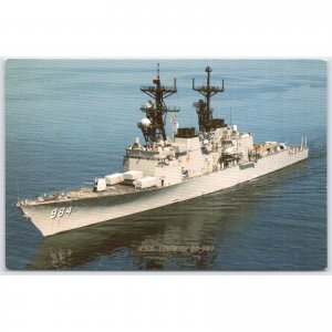 Postcard USS Leftwich DD-984 Navy Destroyer Pearl Harbor Hawaii