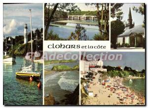 Postcard Modern Brittany Picturesque near Pont Aven and Quimperle Clohars Car...