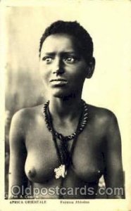 Ragazza Abissina African Nude Unused 