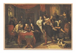 The Marriage Contract Artist Dutch Painter Jan Steen Hague Art Postcard