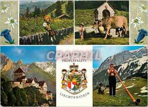 Postcard Modern Furstentum principality Liechtenstein Schlob Vaduz (560 m u M...