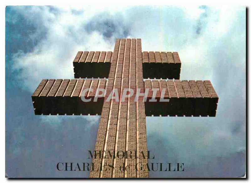 Postcard Modern Memorial Charles de Gaulle in Colombey the two churches
